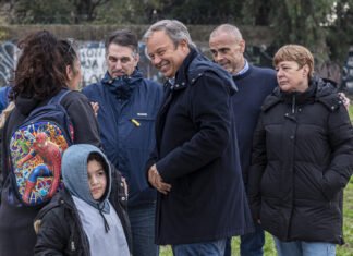 Cascallares recorrió obras de ampliación en dos escuelas de Don Orione