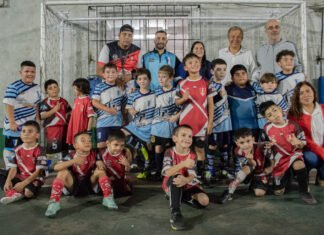 Cascallares acompañó a los chicos que jugaron la final de la copa «Ciudad de Mármol»