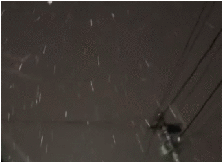 Agua nieve en algunos puntos del Conurbano