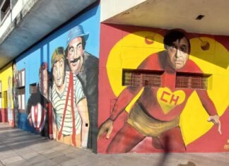 El Municipio de Brown presentó mural en homenaje a «Chespirito»