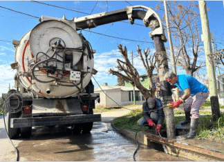 El Municipio de Brown profundiza las obras y los trabajos de limpieza frente al pronóstico de lluvias