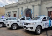 Refuerzo en seguridad y educación: San Vicente recibió nuevos patrulleros y obras escolares