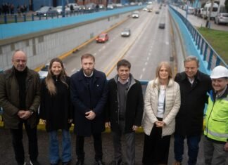 Otermín recibió a Kicillof y Magario: recorrieron el nuevo Paso Bajo Nivel de Temperley e inauguraron el Servicio de Resonancia Magnética en el Gandulfo