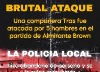 Brutal ataque a una trabajadora trans en Burzaco: AMMAR convoca mañana a asamblea