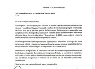 Bondarenko y Arietto exigen que los policías bonaerenses puedan votar donde prestan servicio