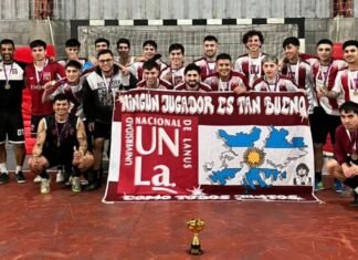 El futsal de la UNLa, campeón invicto del torneo Apertura de la Liga Universitaria Deportiva del Sur