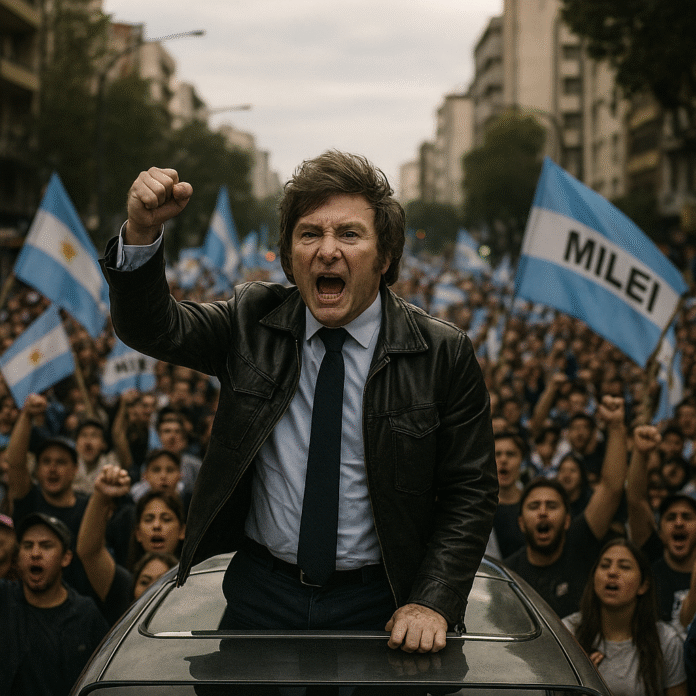 Javier Milei encabez