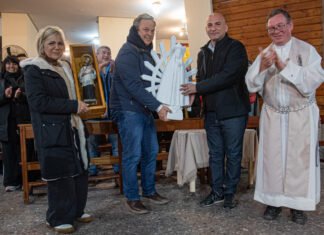 Día de San Cayetano: Cascallares y Paula Eichel participaron de la vigilia en la Parroquia de Burzaco