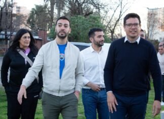 Agustín Balladares y Cristian Cardozo en la Universidad Nacional de Lanús