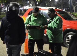 Operativo de seguridad y control vehicular en Monte Grande