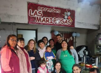 Magui Gray visitó el comedor y merendero «Las Mariposas» de Monte Grande