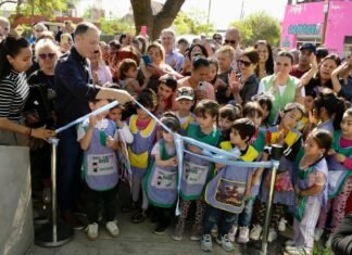 El Jagüel: Fernando Gray inauguró la puesta en valor de la Plaza Alfonsina Storni