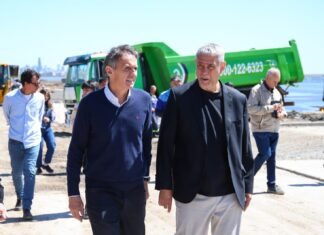 Ferraresi y el ministro Katopodis recorrieron obras en Avellaneda