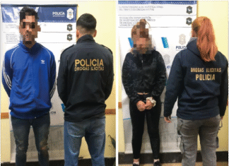 En Ministro Rivadavia, la policía allanó un bunker, detuvo a dos personas y secuestró droga
