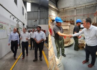 Fernando Gray recorrió los parques industriales de Esteban Echeverría y destacó el crecimiento productivo local