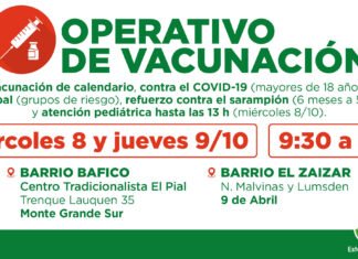 Nuevos operativos gratuitos de vacunación en Esteban Echeverría