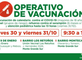 Nuevos operativos gratuitos de vacunación en Esteban Echeverría