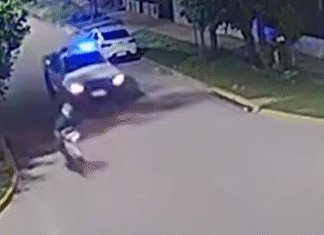 El Jagüel: tras un seguimiento mediante las cámaras del COM, detuvieron a dos sujetos que intentaban escapar con estupefacientes y un arma de fuego