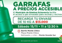 Nuevo operativo de garrafas en Monte Grande Sur