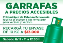 Monte Grande Sur: nuevo operativo de garrafas