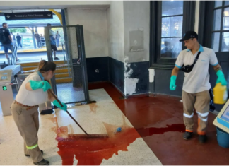 Caos y violencia en la estación de Quilmes: batalla campal con un apuñalado deja un brigadista herido y cuatro detenidos