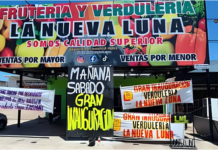 Caos, ofertas a $100 y clausura: el polémico debut de una verdulería en Glew