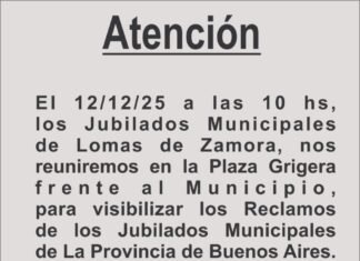 Jubilados Municipales se movilizan por reclamos salariales y la falta de aumentos del IPS