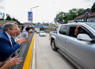 El Municipio de Almirante Brown habilitó al tránsito el nuevo paso bajo nivel de Longchamps