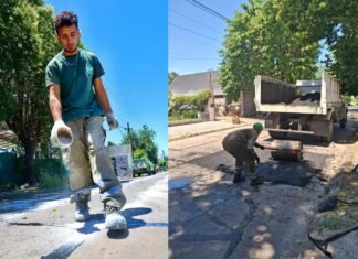 El Municipio de Esteban Echeverría intensifica las obras de mantenimiento vial en Monte Grande