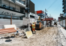Comenzó el «lifting» de la Peatonal Laprida de Lomas