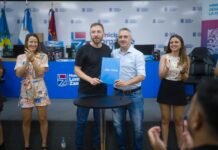 Federico Otermín recibió en Lomas al Cuervo Larroque y compartieron un encuentro con jóvenes de la comunidad