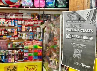 Vuelta a clases: el Municipio de Brown lanzó un acuerdo con descuentos en útiles escolares, librería y zapatería