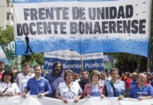 Paro de docentes: «Con reforma laboral no hay comienzo de clases»