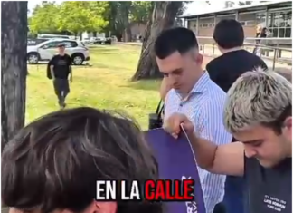 Repudiaron a Moroni: Estudiantes de la UNLa manifestaron su rechazo ante una actividad de militantes de LLA