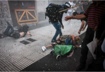 Tensión en el Congreso: Incidentes, gases y 5 detenidos en medio del paro general