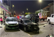 Violento choque en cadena en Quilmes Oeste: un policía cruzó en rojo y afectó a siete vehículos