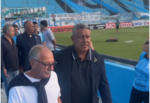 Visita de Claudio «Chiqui» Tapia al Club Atlético Temperley