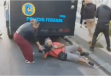 Repudiable: La Policía Federal detuvo y agredió a un camarógrafo de A24