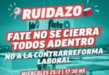 Conflicto en FATE: Estudiantes de la UNLa y de Lomas convocan a un «Ruidazo» contra el cierre y la reforma laboral
