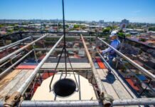 AySA finalizó la restauración de una histórica ventileta cloacal centenaria en Avellaneda