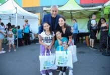 Jorge Ferraresi entregó kits “De Punta En Blanco” en el Parque La Estación