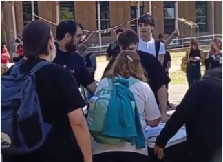 «Fuera el negacionismo de la UNLa»: Estudiantes y docentes repudiaron la presencia de militantes libertarios