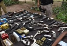 En Lobos: Allanamiento de urgencia y arsenal secuestrado