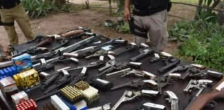 En Lobos: Allanamiento de urgencia y arsenal secuestrado