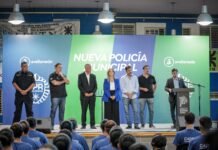Hugo Barrueco participó del lanzamiento de la escuela de formación para la Policía Municipal de Avellaneda