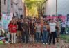 En el marco del Siluetazo Nacional del ¡Ya Basta!, los trabajadores de FATE visitaron la UNLa