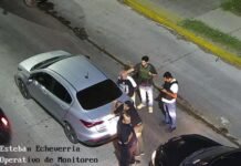 Luis Guillón: Caen dos hombres armados tras una persecución detectada por las cámaras de seguridad