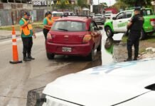 Refuerzan la seguridad en Luis Guillón con un operativo conjunto de control vehicular