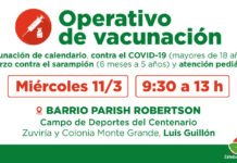 Luis Guillón: Nuevos operativos territoriales de vacunación gratuita