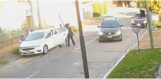 Terror en Berazategui: una madre logró rescatar a su hija segundos antes de que le robaran el auto